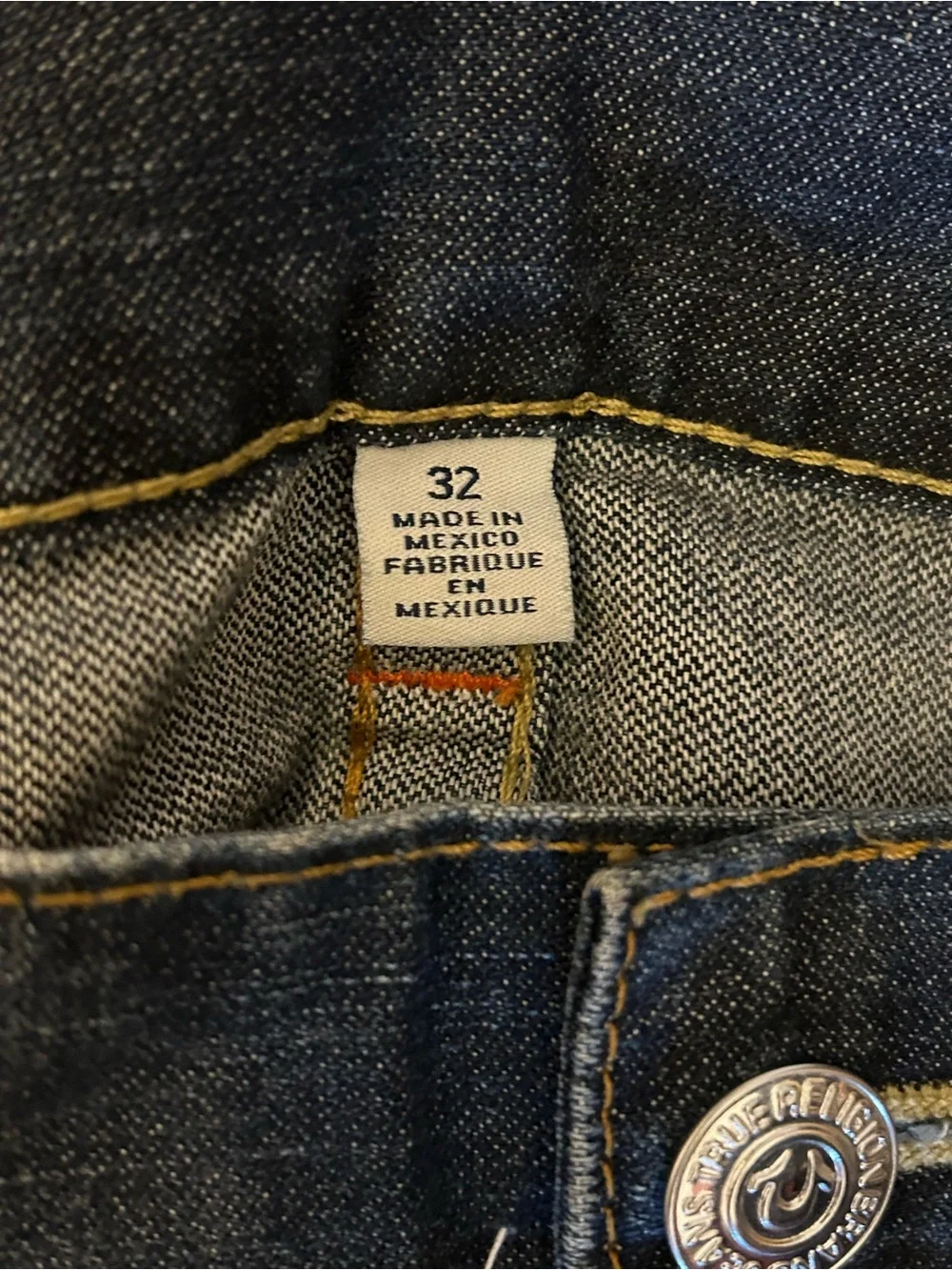 True Religion Men's Bootcut Jeans - Medium Blue Wash Size 32